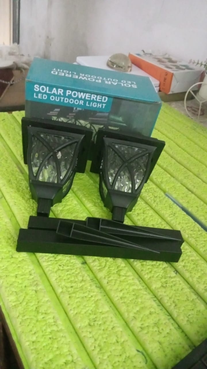 Solar Garden Lights LED Outdoor Stake Spotlight Fixture Garden Light (Pack of 2pc )