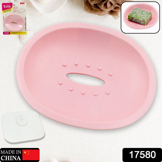 Wall Mounted 1 Layer Soap Holder with Hook for Bathroom Sabudani (1 Pc)