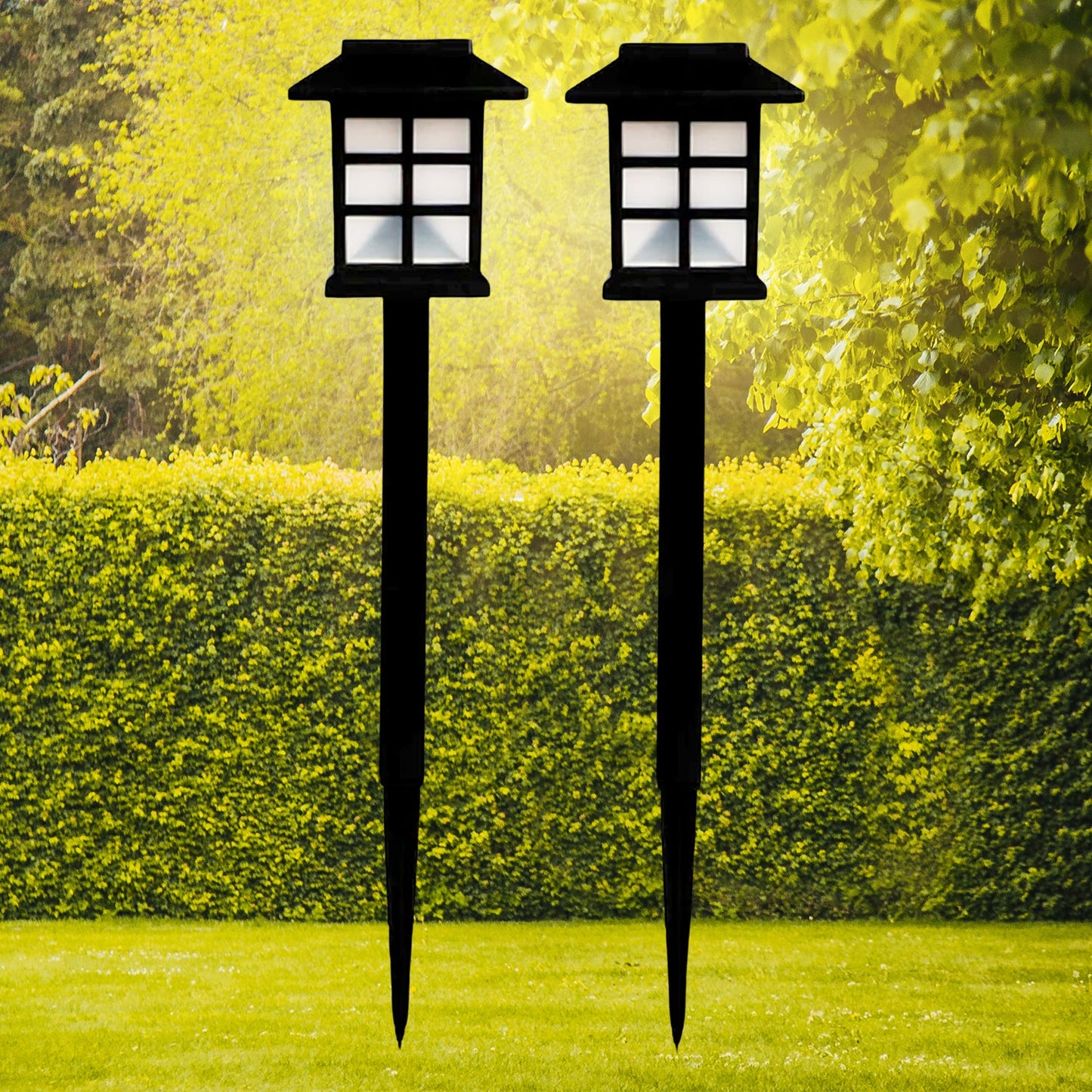 Solar Garden Lights, Outdoor Solar Landscape Lights (Pack of 2)