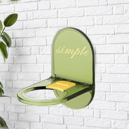 Wall Mounted Shower Gel Bottle Holder L‑Shape Rust Resistant Seamless Hook