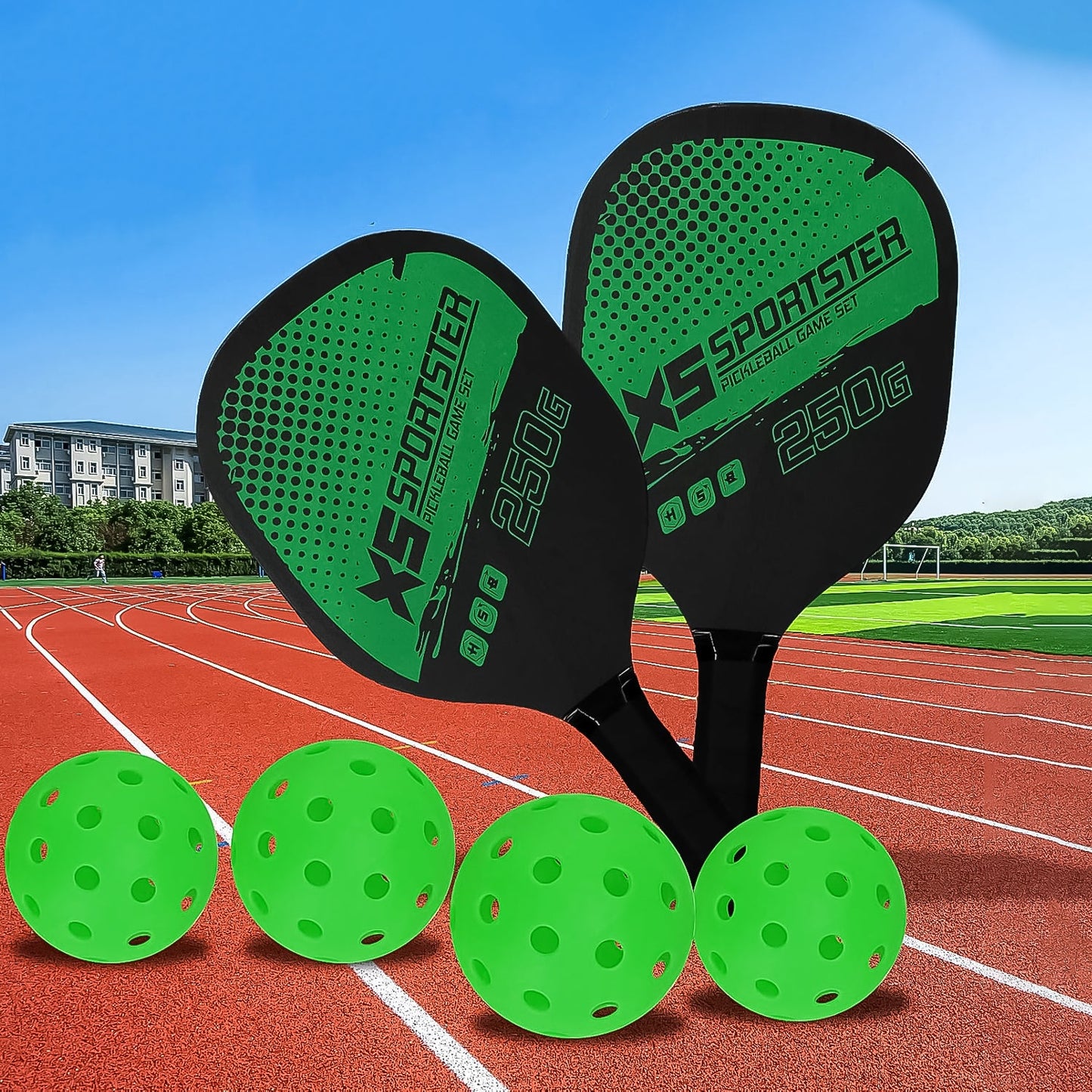 Knx Professional Outdoor Pickleball Paddle and Ball (1 Set)