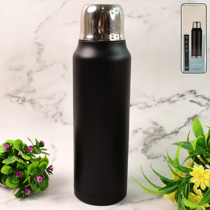 Stainless Steel Vacuum Water Bottle – Hot & Cold Insulated Flask (1000 ML Approx)