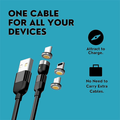 3 in 1 Magnetic USB Charging Cable