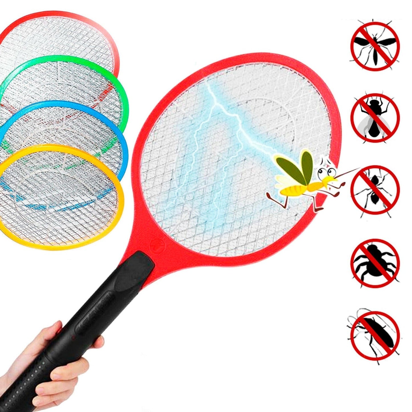 Rechargeable Mosquito Killer Racket Quality Assured, with cable)