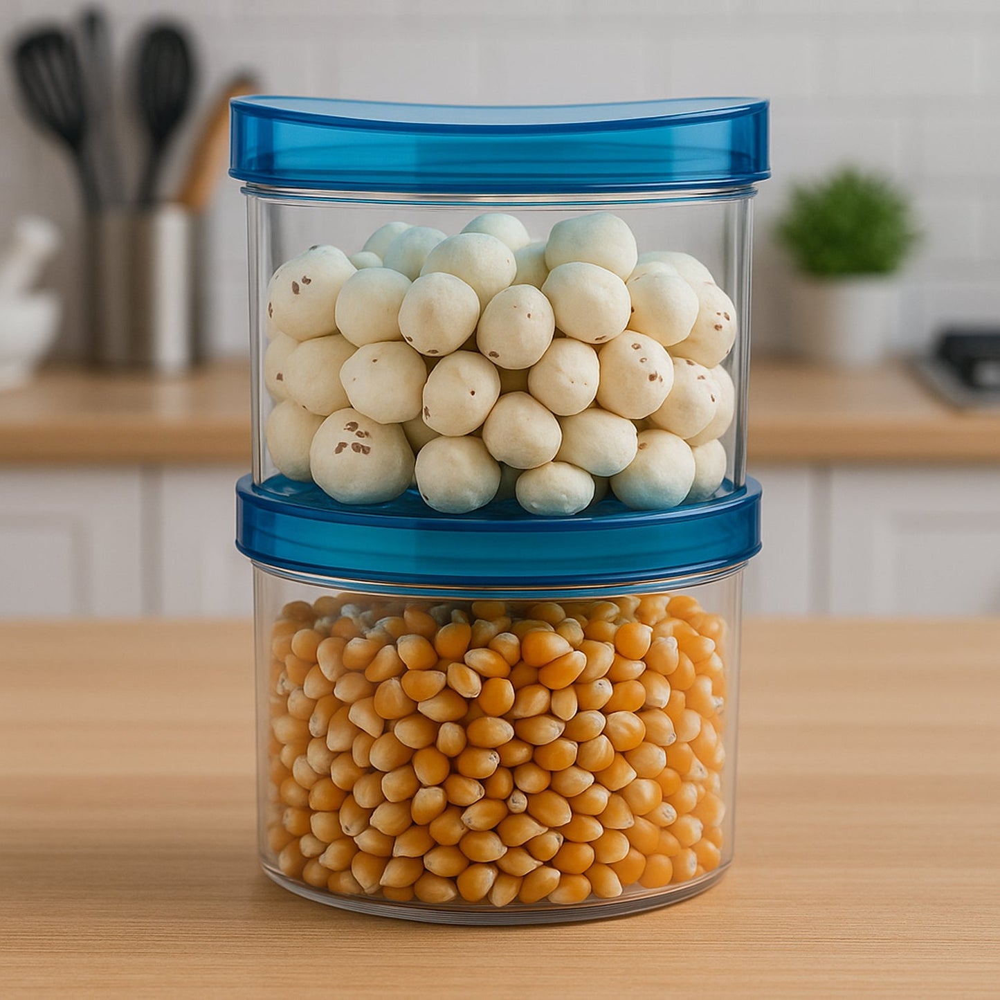 Air Tight & Unbreakable Kitchen Jar Set (2 Pcs Set)