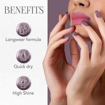 OG Beauty Premium Opal Purple Metallica Nail Polish (1 Pc / 10 ML)