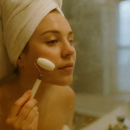 Dual-Ended Face Massage Roller - (1 Pc)