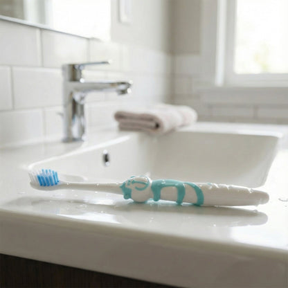 kids toothbrush with helicopter toy