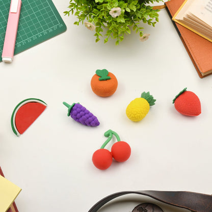 3D Mix Design Fancy & Colorful Erasers – Novelty Set for Kids & School Prize (1 Set)
