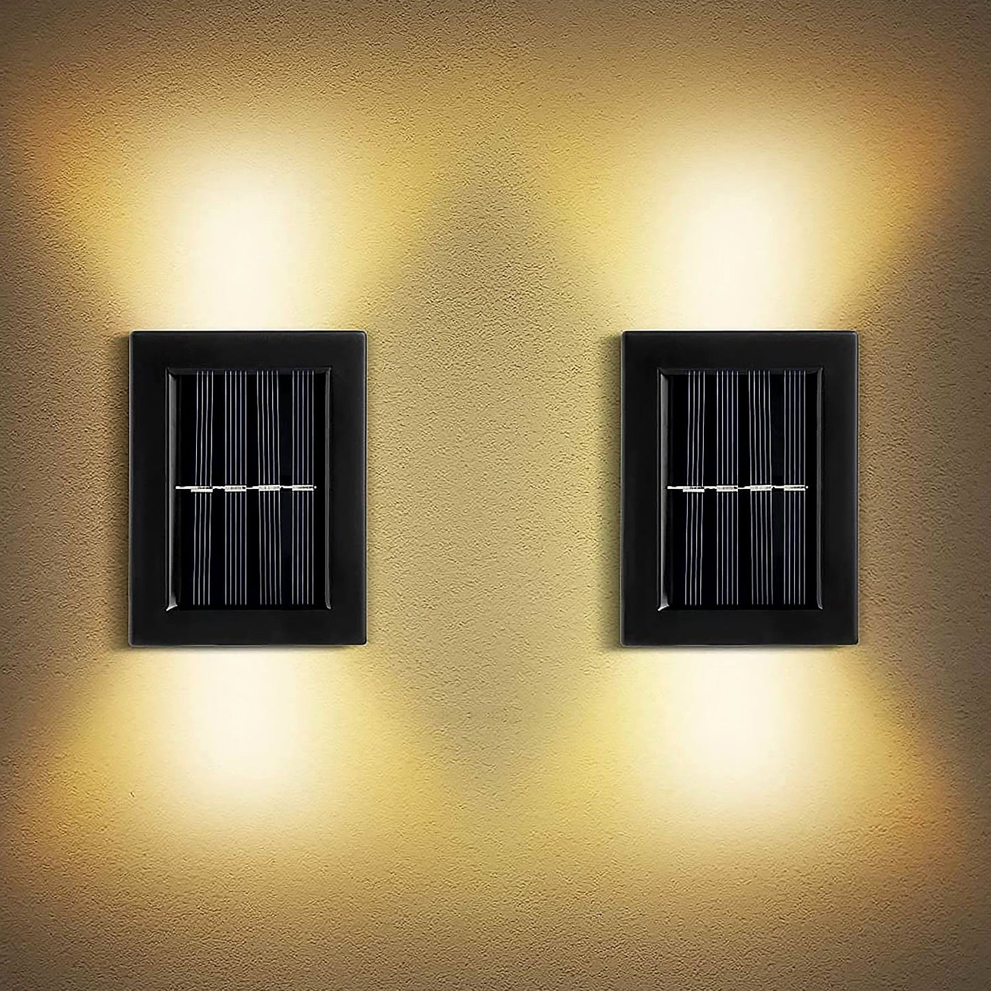 Solar Wall Lights Small Fence Lights Solar Powered Up Down LED Porch Light  (1 Pc)