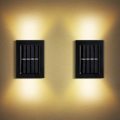 Solar Wall Lights Small Fence Lights Solar Powered Up Down LED Porch Light  (1 Pc)