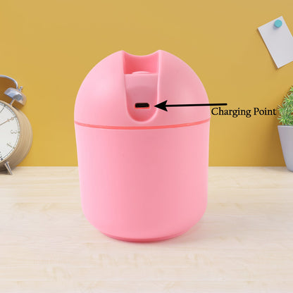 Portable Mini USB Humidifier with Light – Cool Mist & Essential Oil Diffuser (250ML)