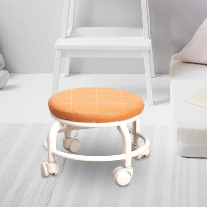 Roller Seat Stool Low Height Rolling Plastic Stool Multifunctional (1 Pc)
