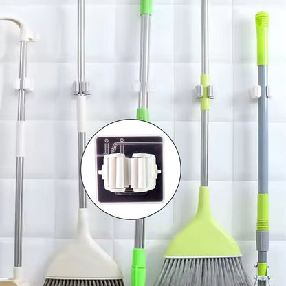 Wall Mounted Mop Broom Hanger Holder (1-Layer)