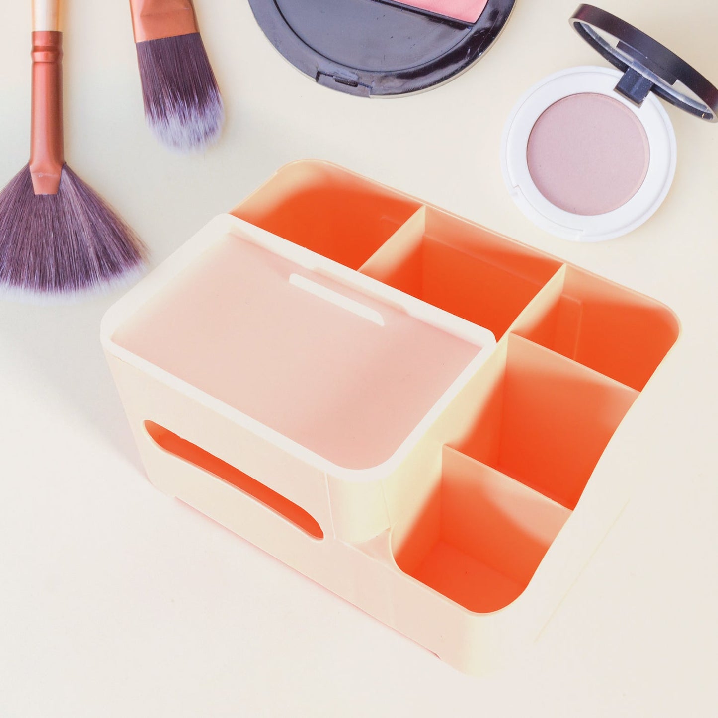 6-Compartment Desk Organizer – Multi-Function Storage  (Home/Office)