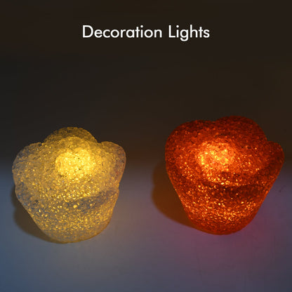 Christmas MULTI SHAPE SMALL LIGHT LAMPS LED SHAPE CRYSTAL  CHRISTMAS NIGHT LIGHT LAMP (6 PC SET)