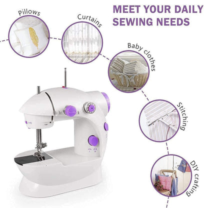 Home Tailoring Sewing Machine With Extension Table Set,  Portable Stitching Machine