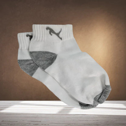 White Winter Socks