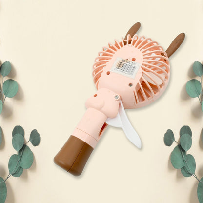 Portable Small Fan Handheld  Without Battery & USB Cable Hand Press Fan (1 Pc)