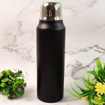 Stainless Steel Vacuum Water Bottle – Hot & Cold Insulated Flask (1000 ML Approx)