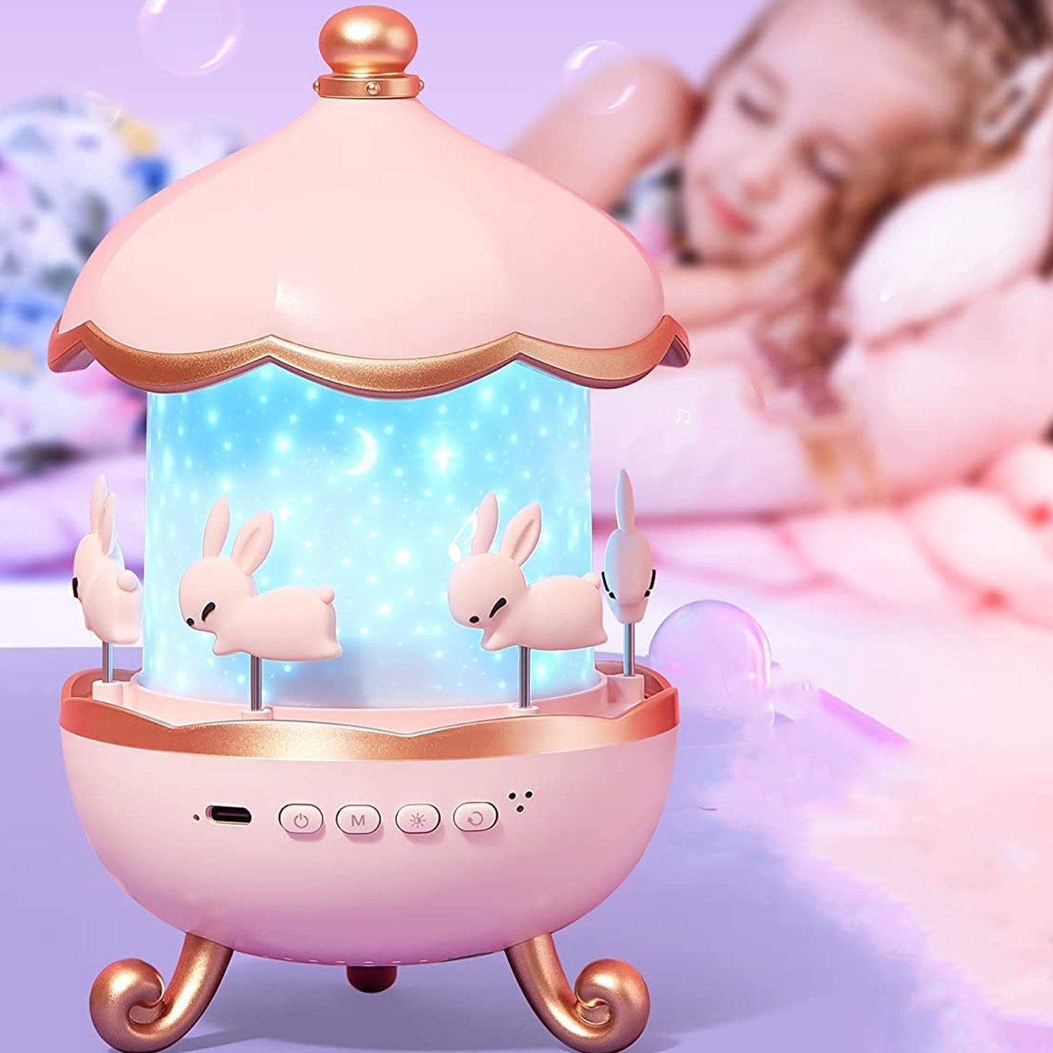 Magic Whirl LED Carousel Lamp
