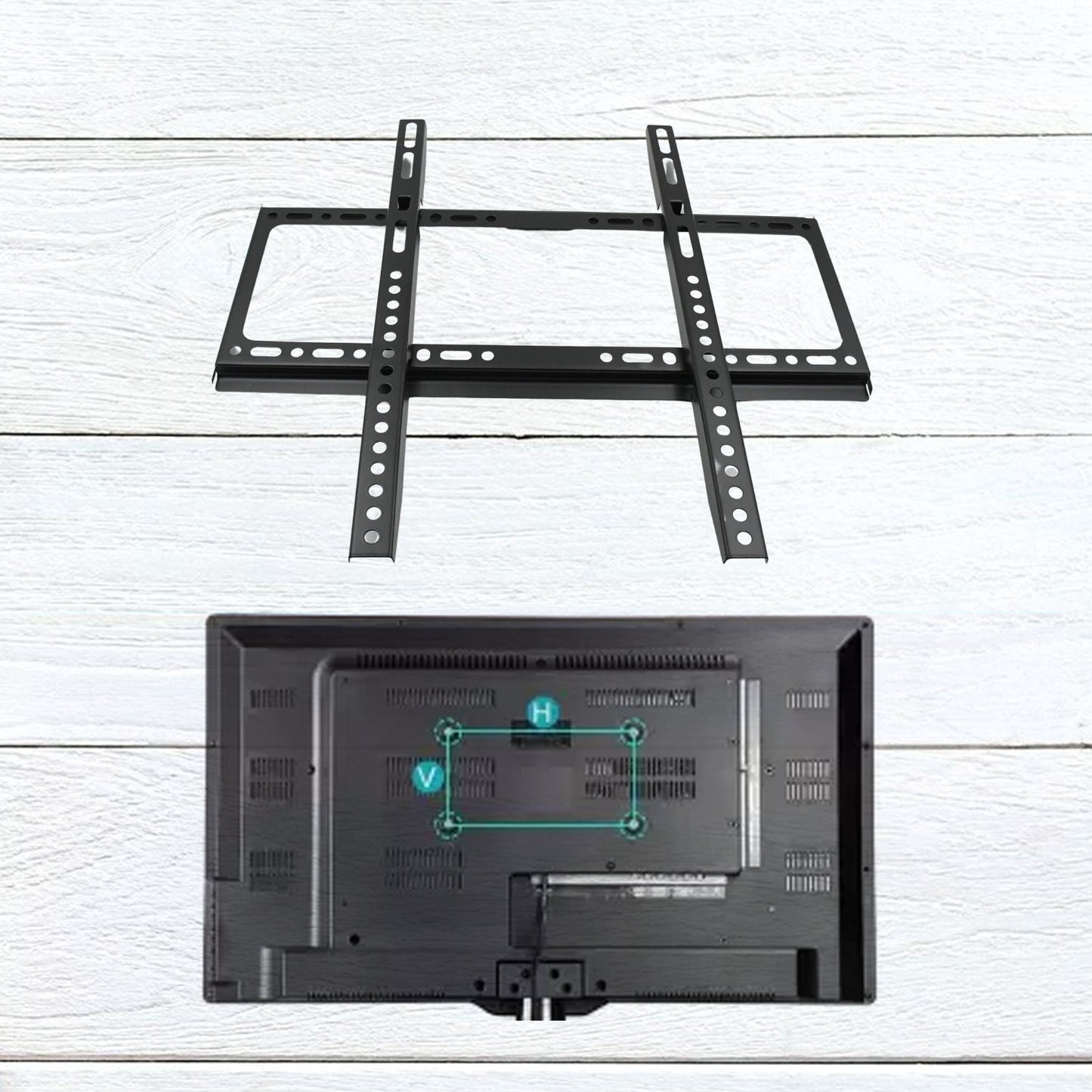 Heavy-Duty TV Wall Bracket for 26–63 Inch LED/LCD TVs (46×20 cm)