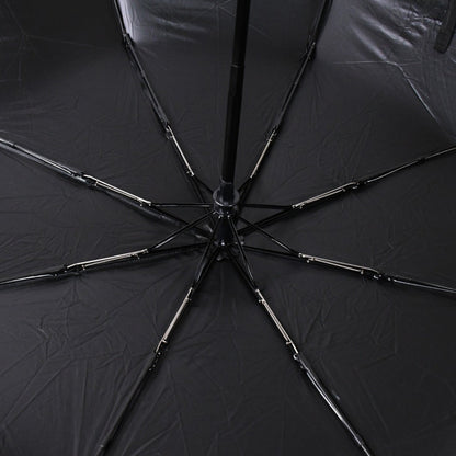 2 Fold Manual Umbrella – Wind, Sun & Rainproof with Steel Shaft & Wrist Strap