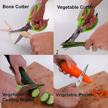 Multi-Purpose Kitchen Scissors with Magnetic Holder