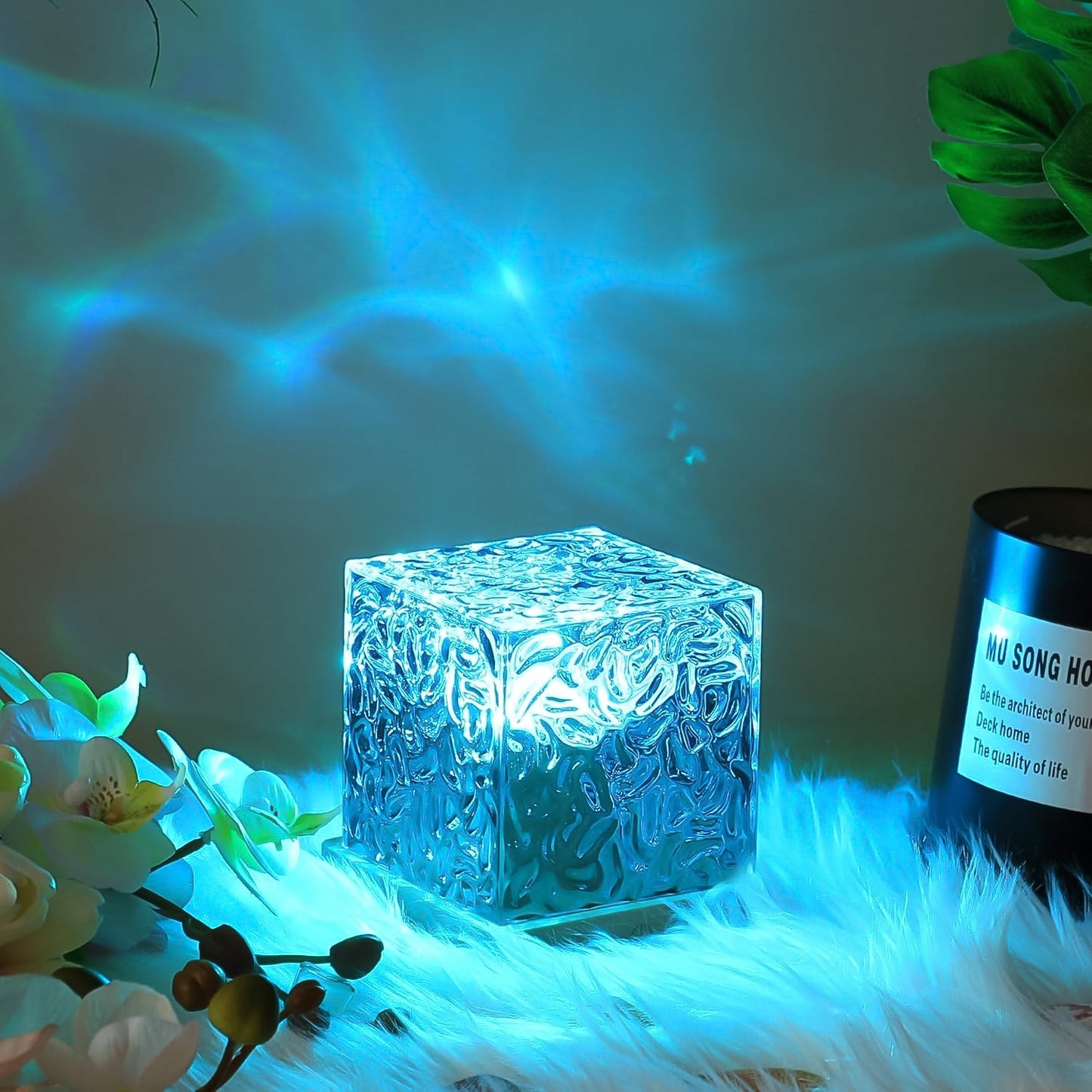 Ocean Wave Projector Lamp – 3D Water Wave LED Night Light with Remote