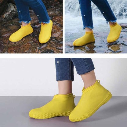 Non Slip Silicone Rain Reusable Waterproof Foldable Boot Shoe Cover XL 1 Pair Mix