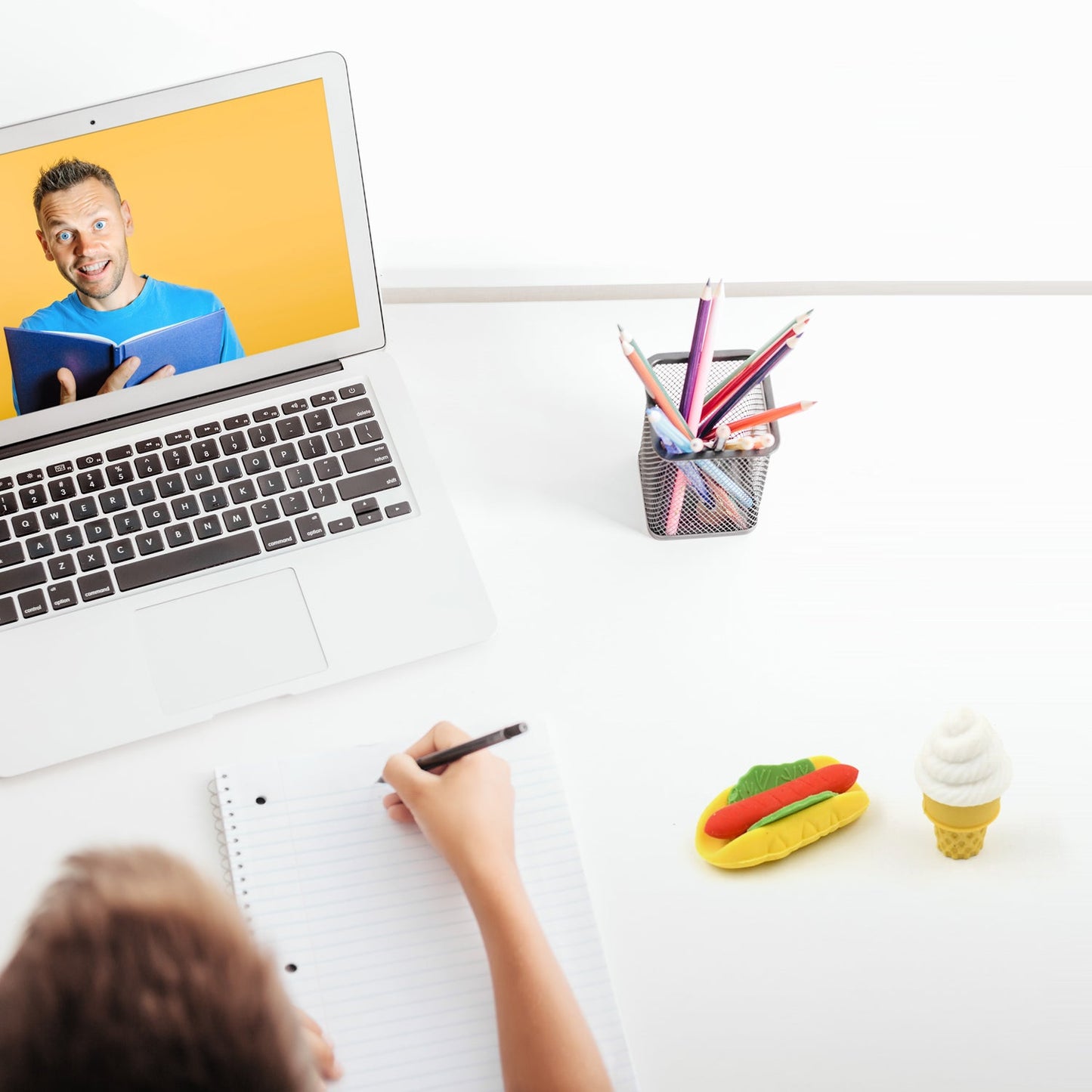 3D Food Fancy Colorful Erasers – Cute Novelty Eraser Set for Kids (1 Set)