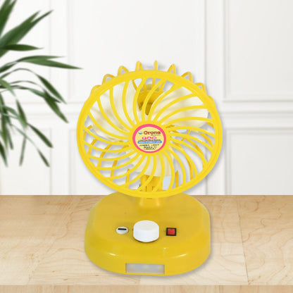 USB-C Rechargeable Portable Fan with LED Light Foldable Fan for Home