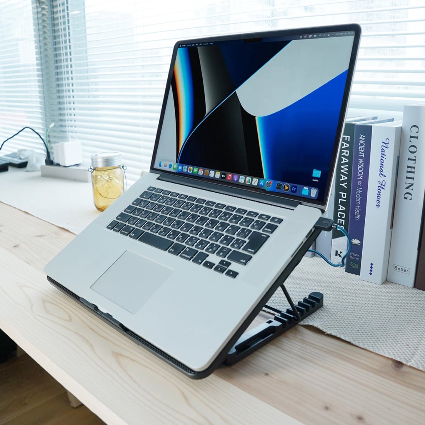 Laptop Cooler Cooling Pad with 2 Quiet Led Fans, Stand for Gaming Laptop