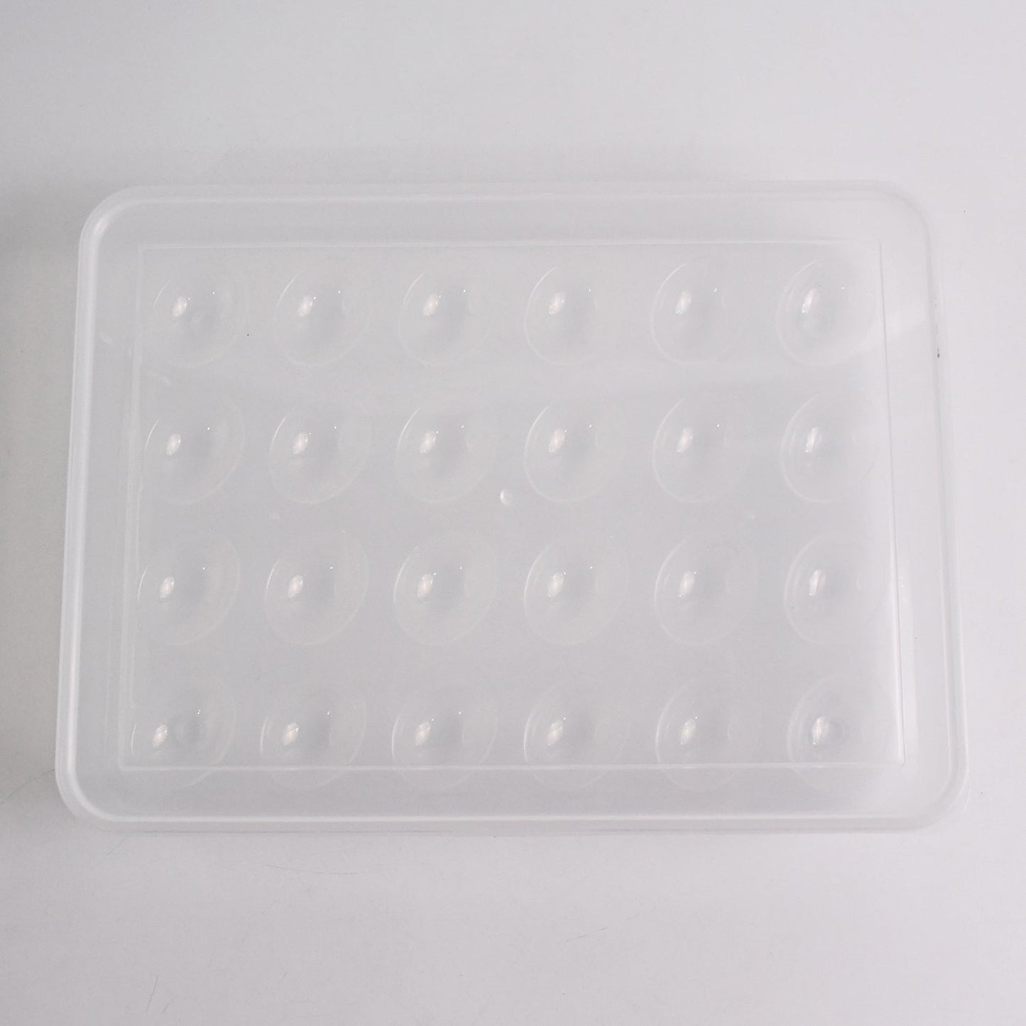 Plastic Egg 24 Grid Storage Container Holder Refrigerator Egg Tray Holds 24 (1 Pc)