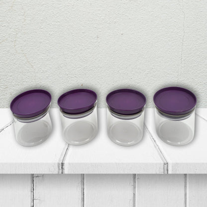 Airtight Plastic 4 Pc Storage Container Set, With Storage Container