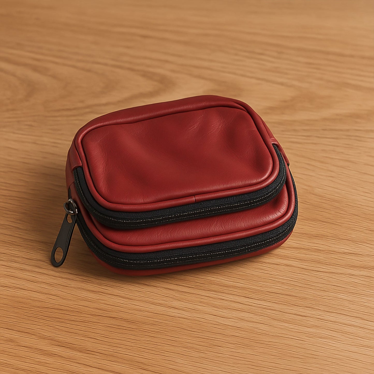 Leather Zip Card Holder