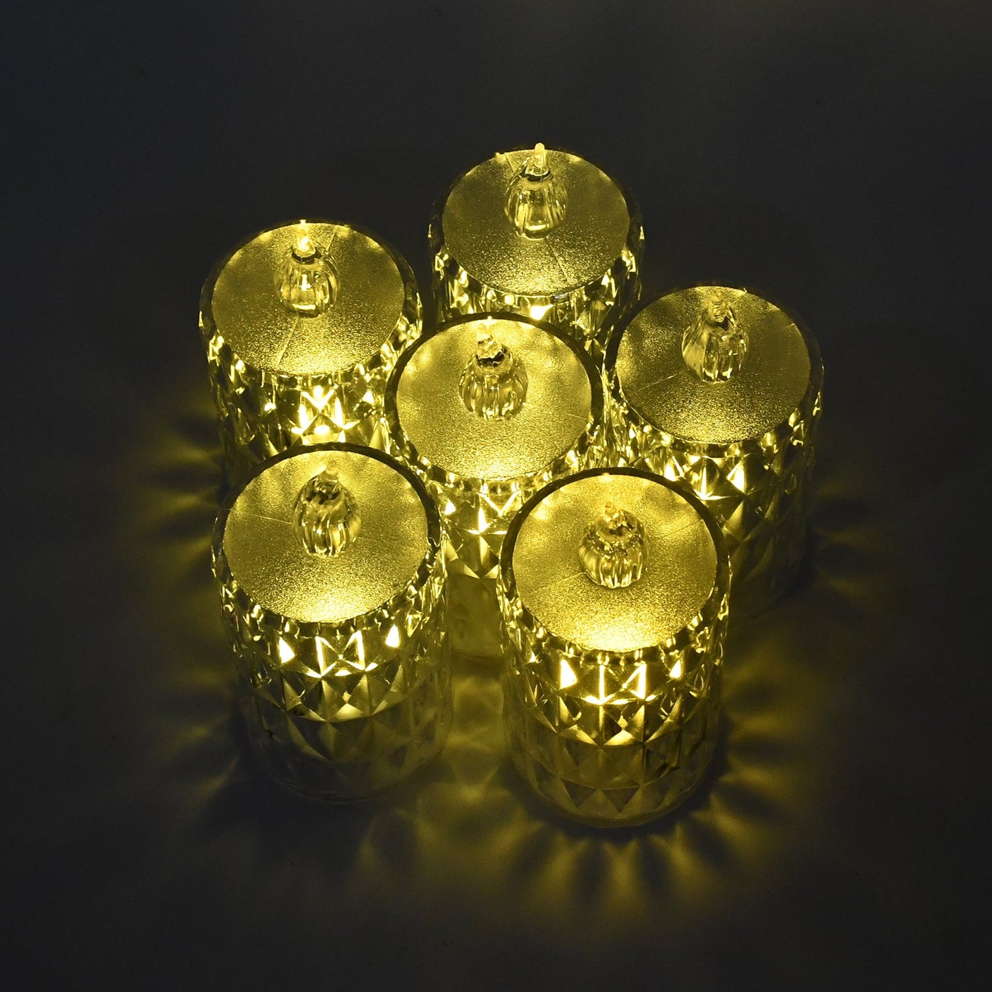 Crystal Effect LED Candle Set