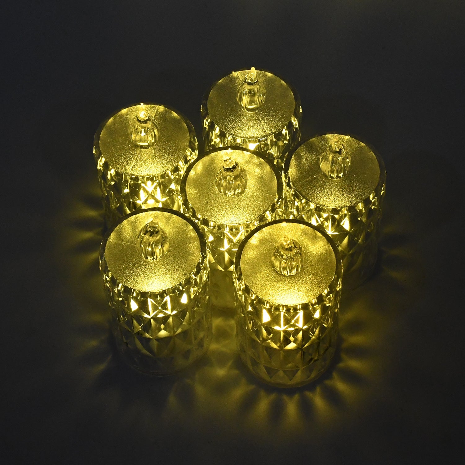 Crystal Effect LED Candle Set