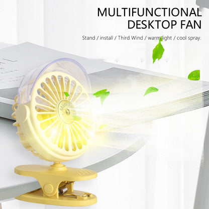 Clip Desk Fan Portable Table Cooling Fan for Home, Car & Office