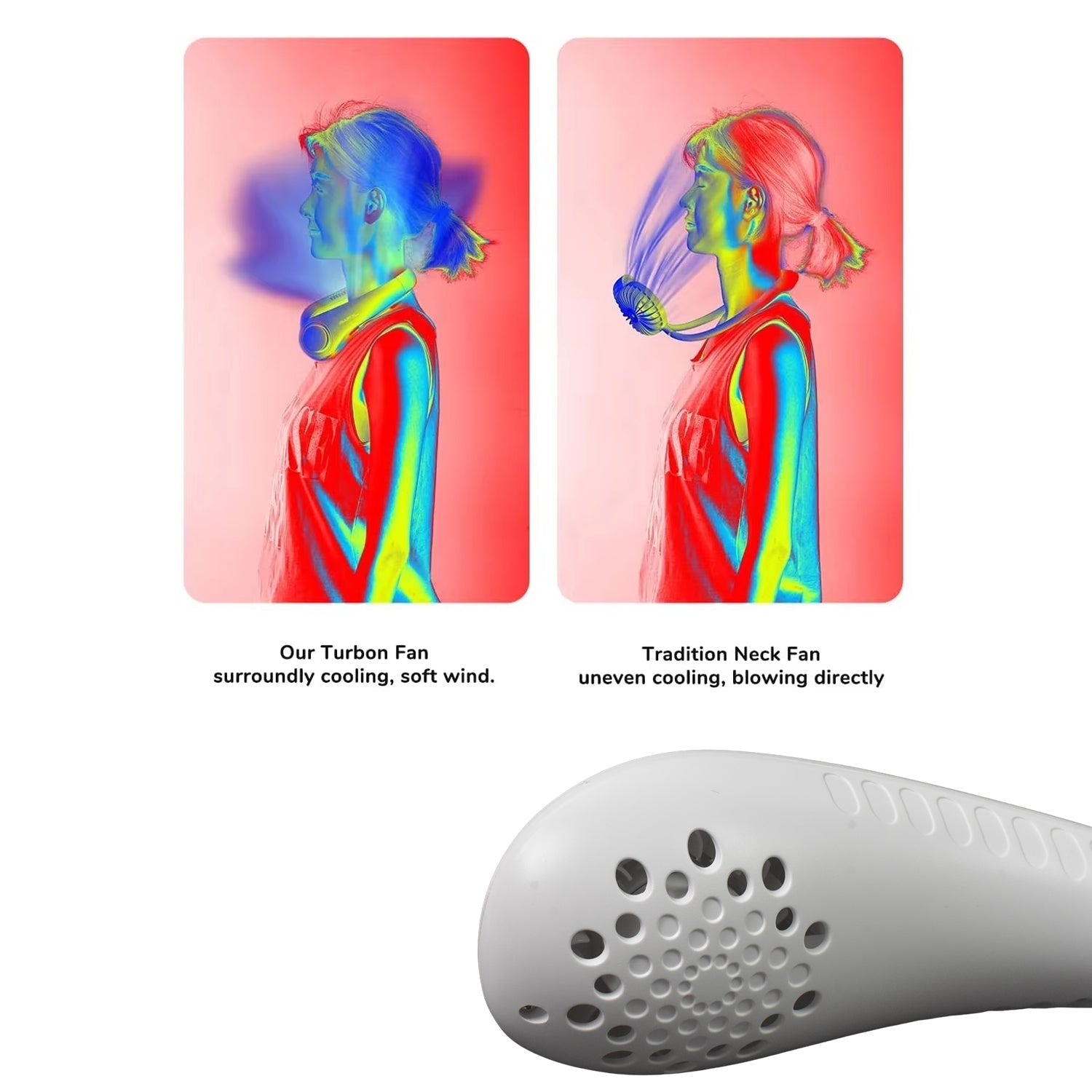 USB powered neck fan