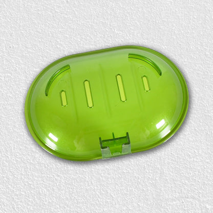 Wall-Mounted Plastic Soap Dish Holder for Bathroom & Kitchen