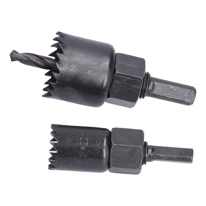Drill Hole Cutter, Carbon Steel High Accuracy Incisive Hole Saw for Cutting PCV  (18 Pcs Set)