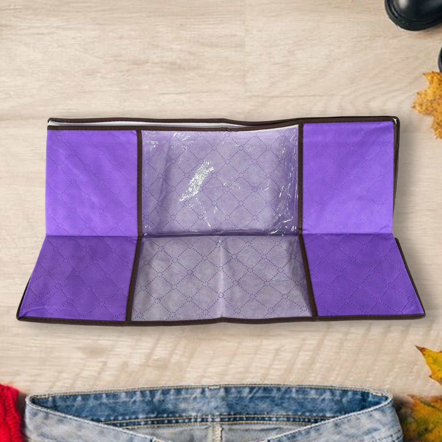 Clothing storage bag zipper, non-woven storage bag storing the clothes and sarees
