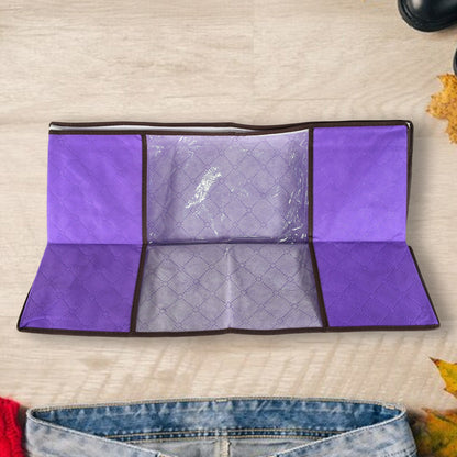 Clothing storage bag zipper, non-woven storage bag storing the clothes and sarees