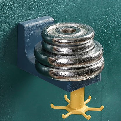 360 Degree Rotating Wall Hook Hanger with 6 Heavy Duty Hooks