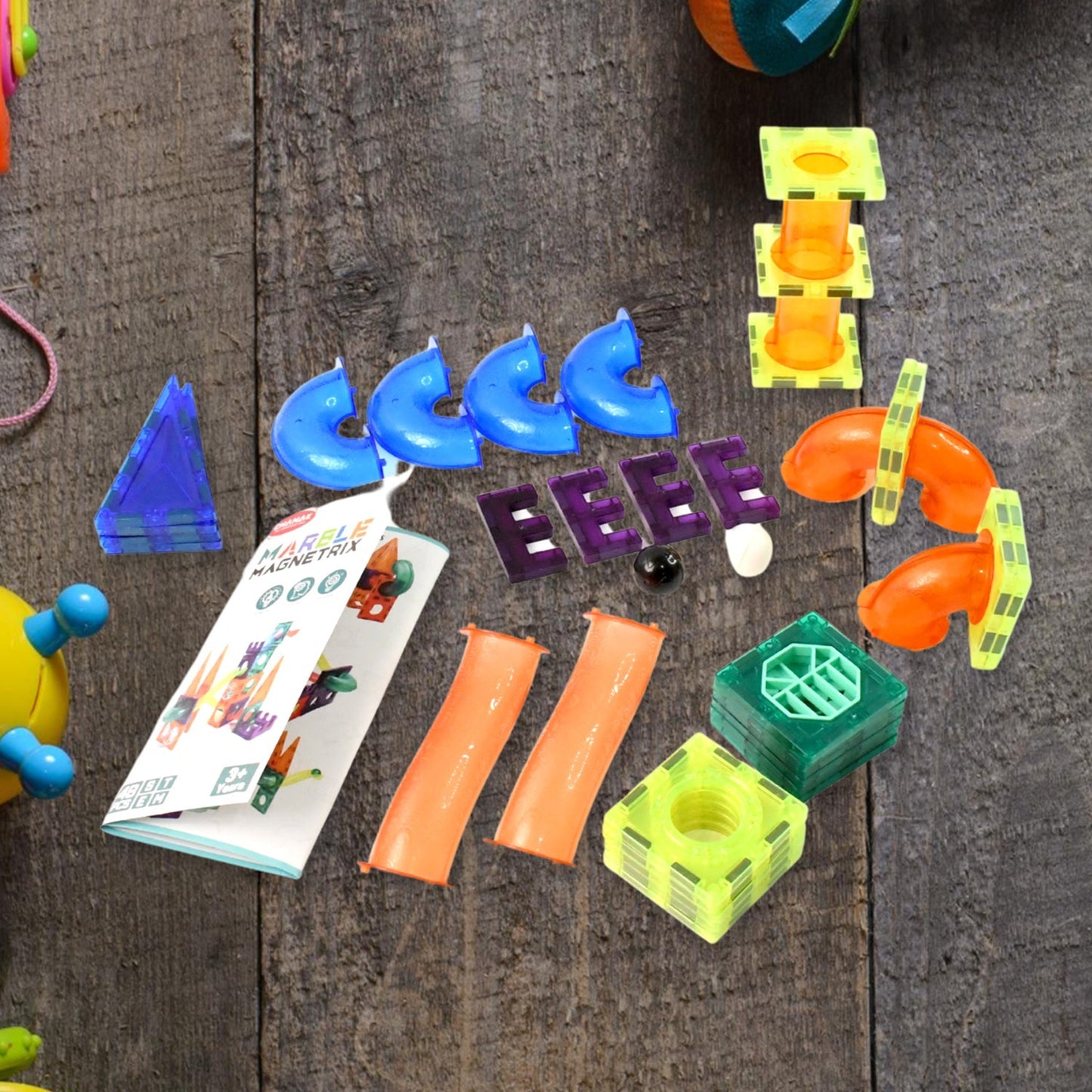 Marble Magnetrix Magnetic Marble Run Building Set