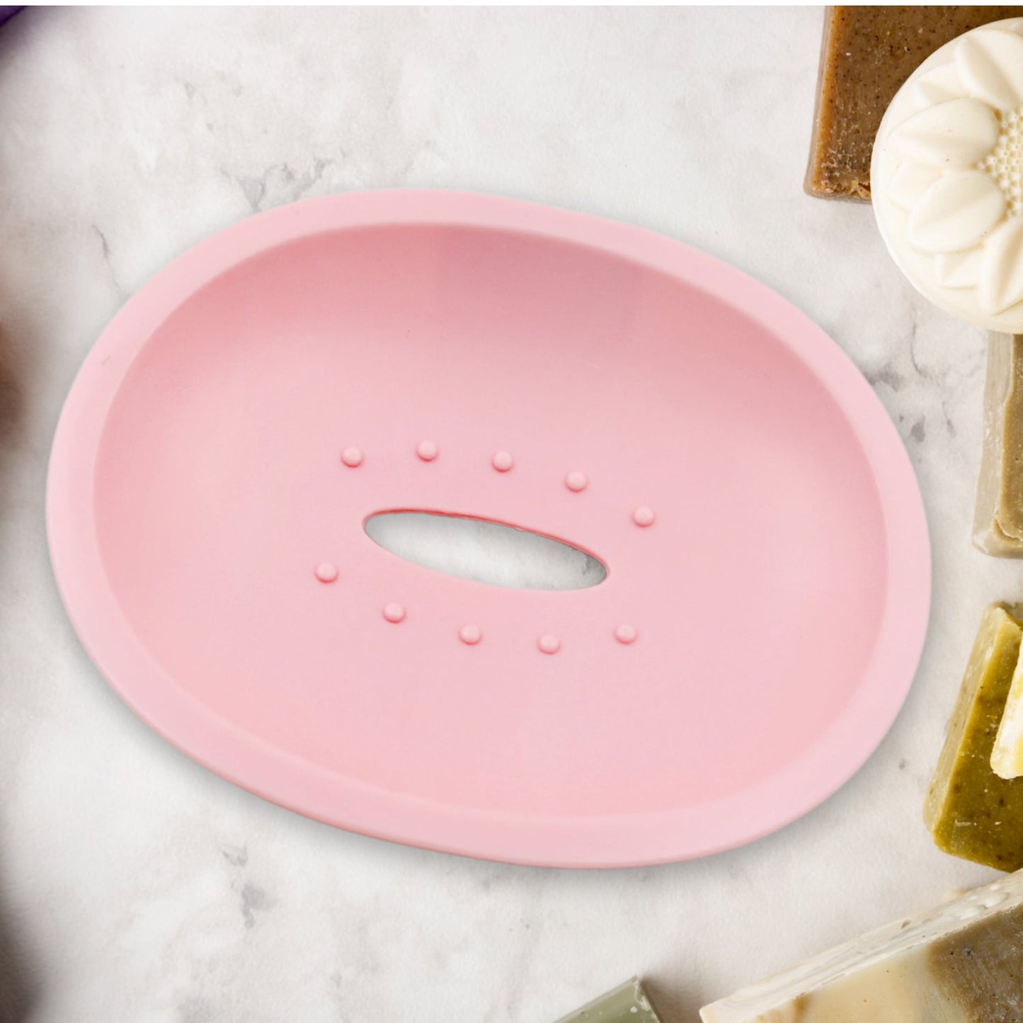 Wall Mounted 1 Layer Soap Holder with Hook  for Bathroom Sabudani (1 Pc)