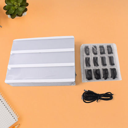 Black Mini A6 Magnetic Cinematic Light Box with 82 Characters and 10 Emojis (1 Set)