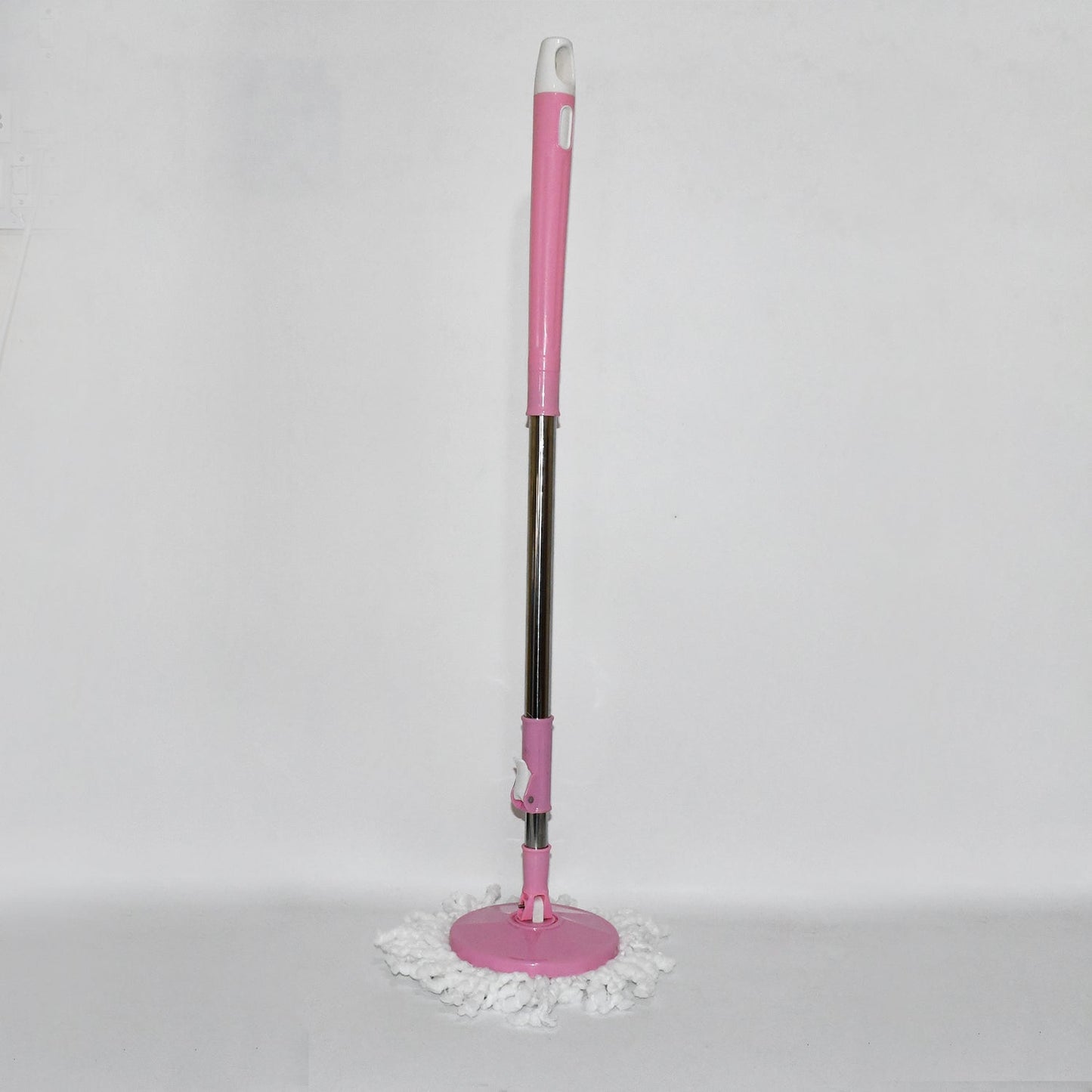 Stainless Steel 360° Rotating Mop with Microfiber Head & Adjustable Rod
