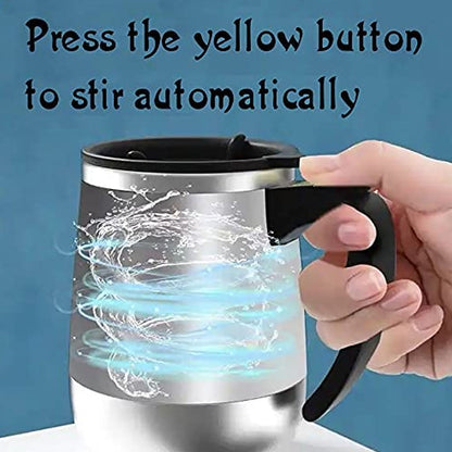 Self Stirring Mug With Lid used in  official places for serving drinks (1 Pc / 400 ML)